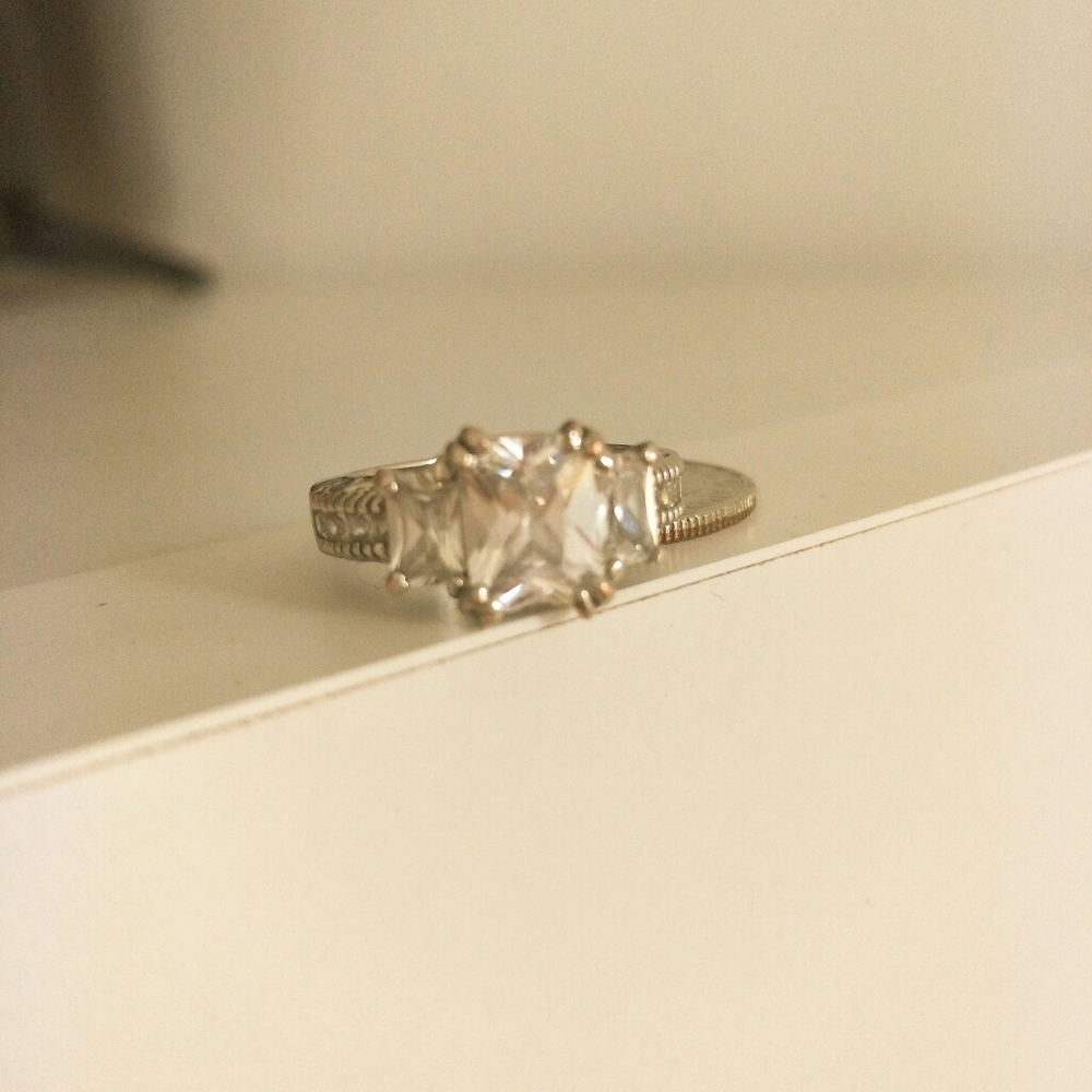 Sparkle Square Cut Ring